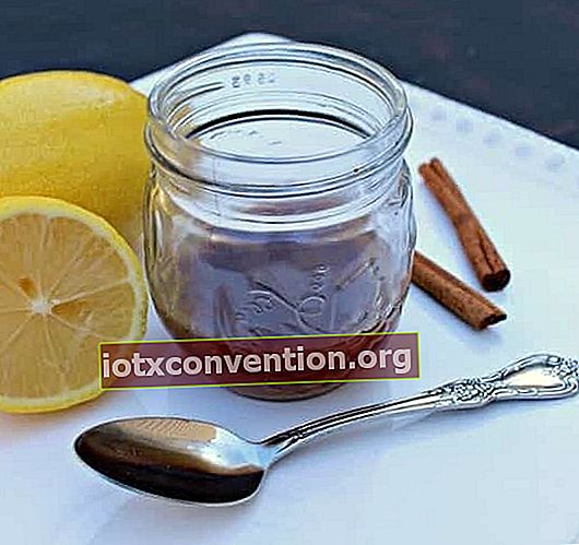blandning av honung och kanel för att stoppa hostan