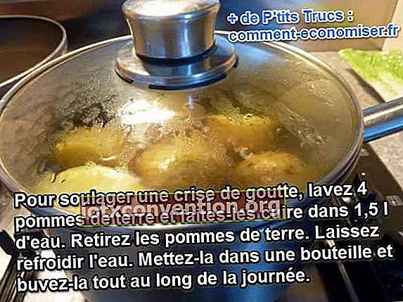 Das kochende Wasser von Kartoffeln lindert Gichtanfälle