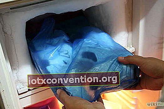 sacchetto di plastica come protezione