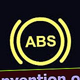 Lampu amaran kerosakan fungsi sistem brek anti-kunci (ABS)