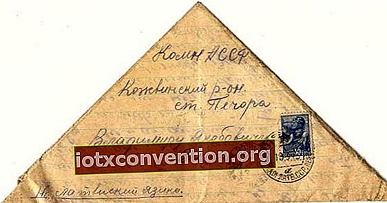 lettera triangolare della seconda guerra mondiale